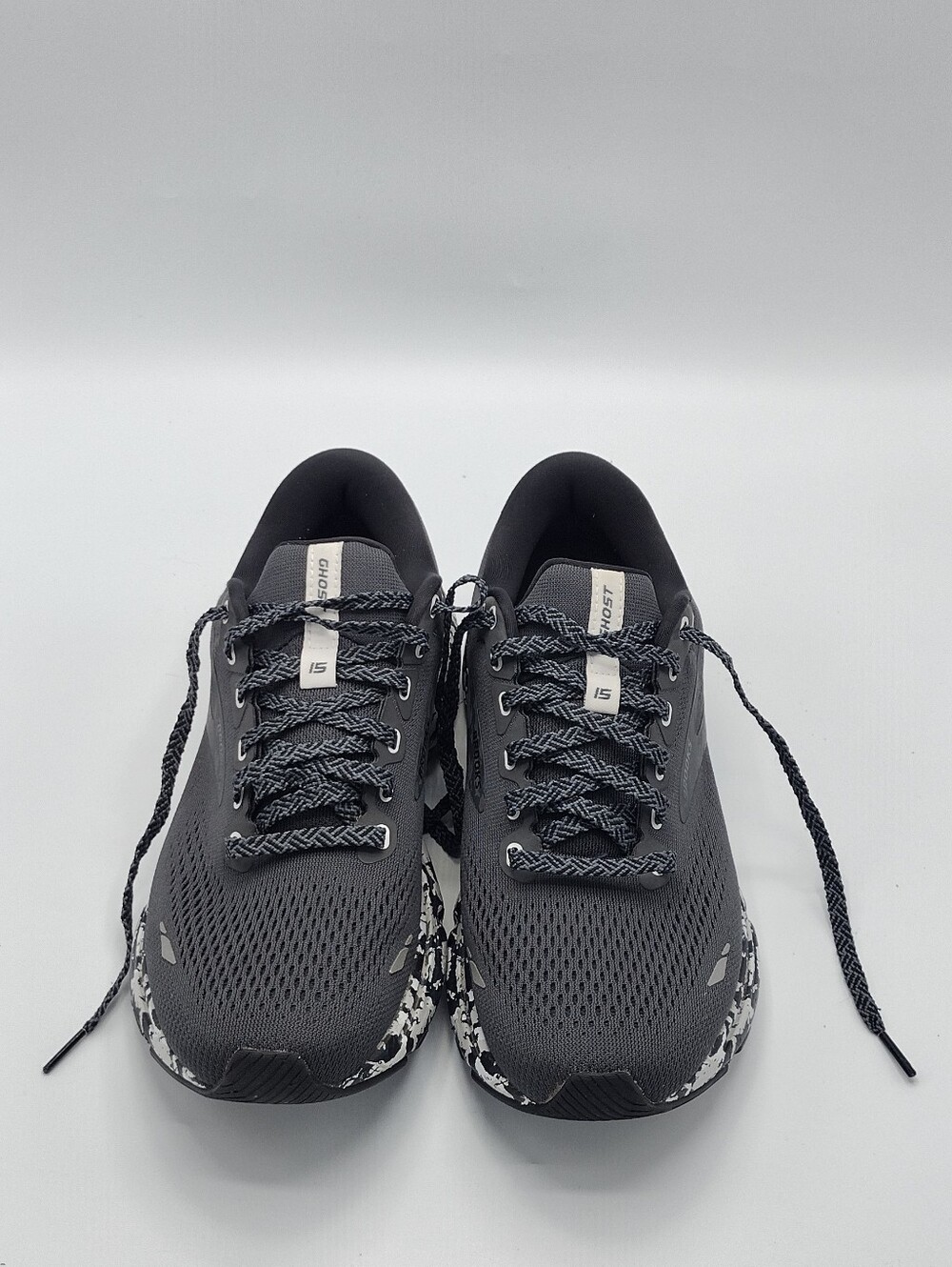 Brooks Ghost 15 Women's Size 9 B Black Grey, Camo Running Jogging Walking Shoes - Picture 6 of 10